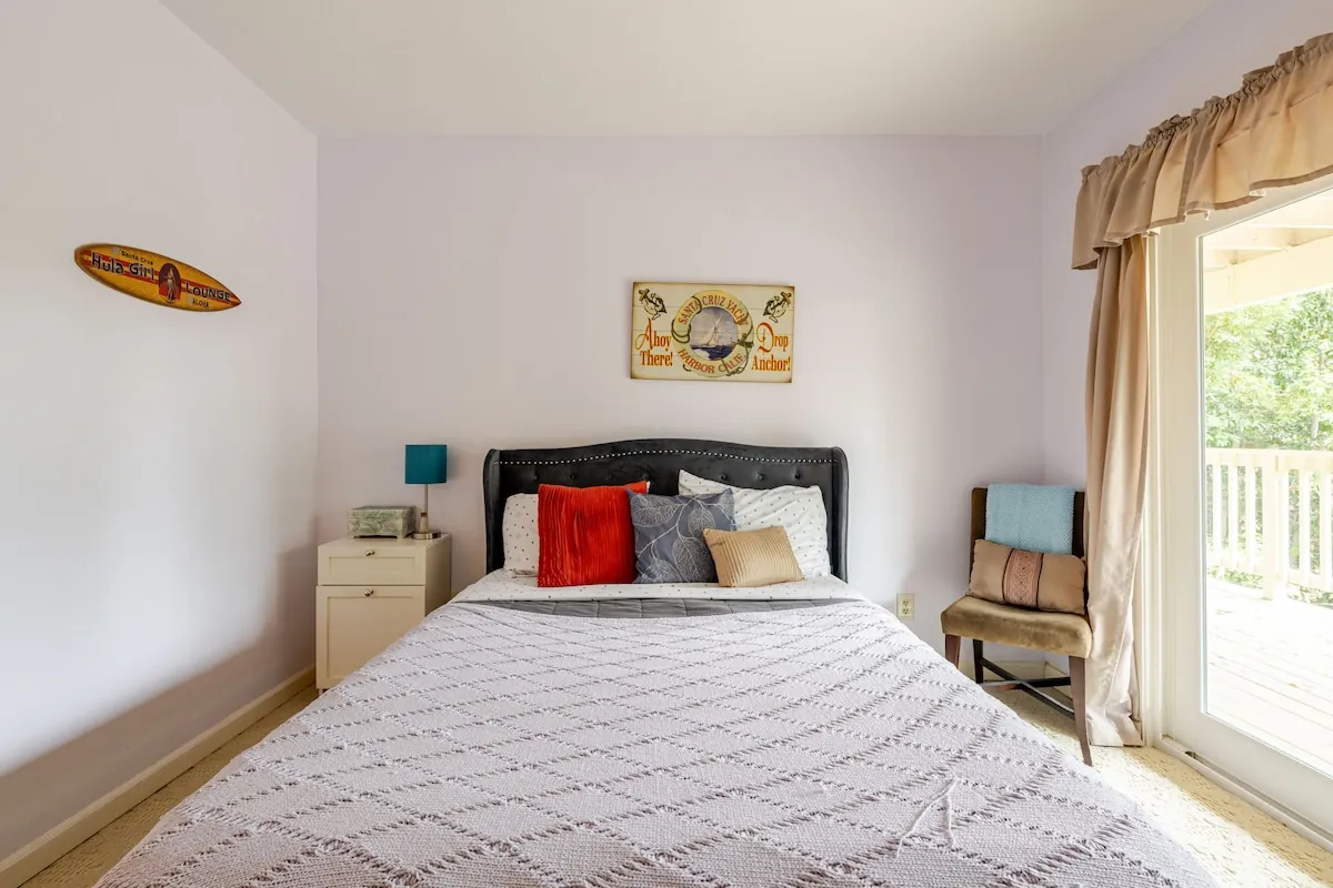 Cozy bedroom with warm tones